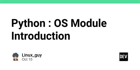 Image result for Python OS Module