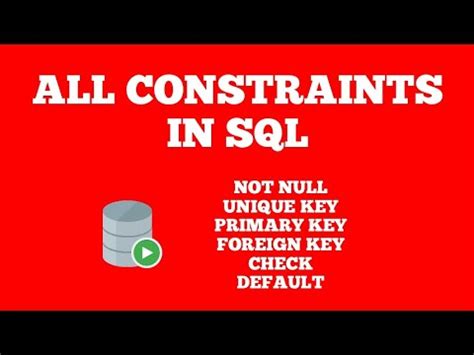 Image result for Oracle SQL Constraints Model