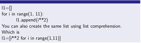 Image result for For Loop Comprehension Python