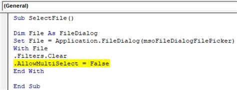 Toradh íomhá ar VBA File Dialog