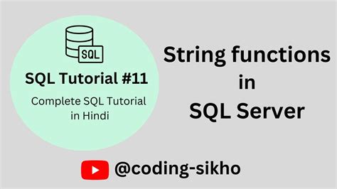 Image result for SQL String Functions