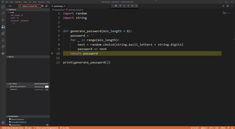 Create a Variable Python Visual Studio Code に対する画像結果