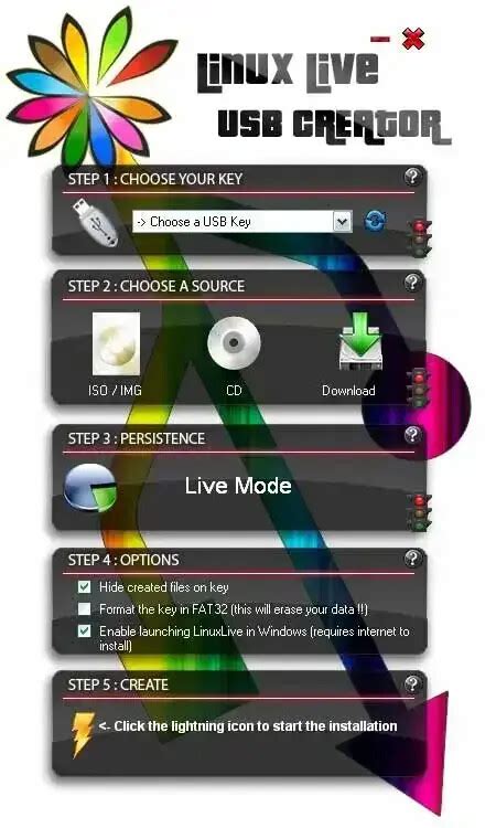 Toradh íomhá ar Linux USB Installer Creator