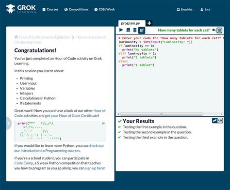 Toradh íomhá ar Grok Python for Beginners