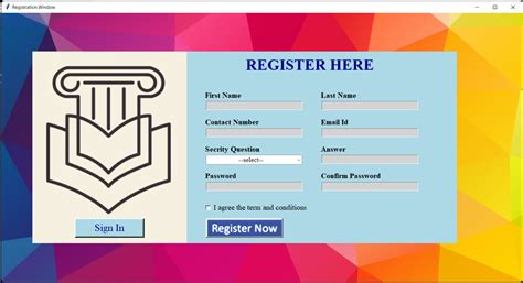 Image result for Sign Up Page Tkinter Python