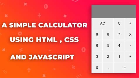 Image result for HTML Basic Calculator