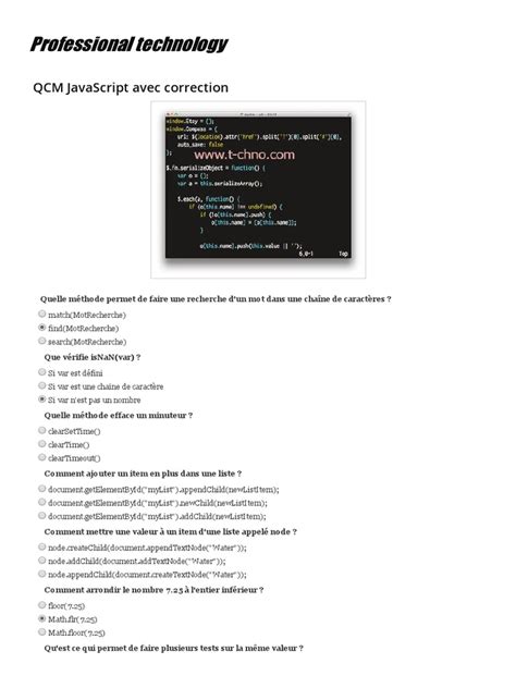 Image result for Creer Un QCM En JavaScript