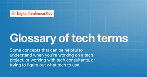 Image result for Glossary of Technology Terms