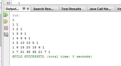 Image result for Pascal Triangle in Java