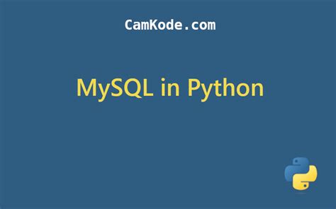 How to Connect MySQL Using Python に対する画像結果