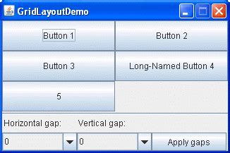 Image result for Java GroupLayout Grid
