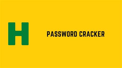 Toradh íomhá ar Program Password Cracker