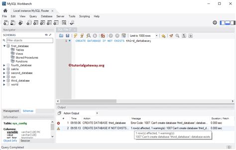 How to Create and Open Database in MySQL に対する画像結果