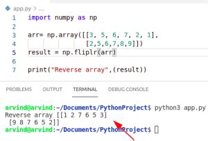 Image result for Write a Python Program to Reverse an Array