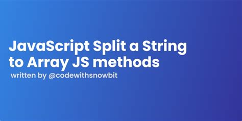Split String JS に対する画像結果