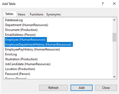 SQL Create View に対する画像結果
