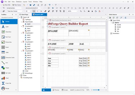 Toradh íomhá ar SQL Query Builder