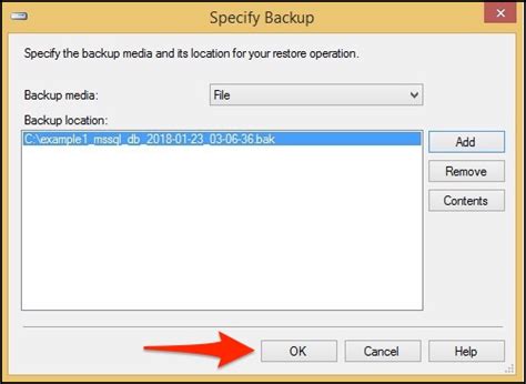 SQLBase Backup-साठीचा प्रतिमा निकाल