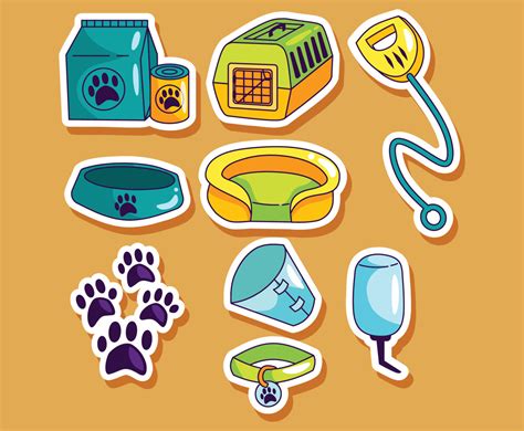 Pet Journal Stickers Vector Art & Graphics | freevector.com