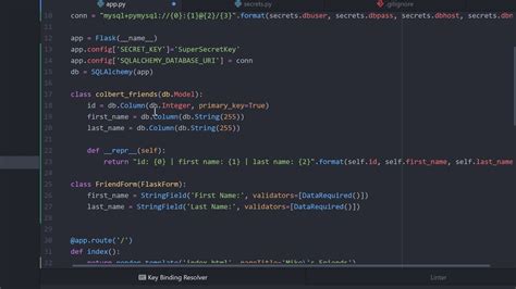 Toradh íomhá ar SQLAlchemy Example Code