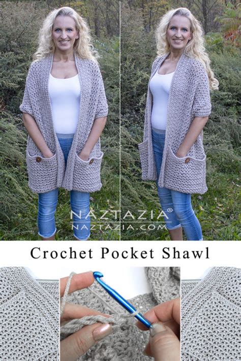 Image result for Lacy Crochet Pocket Shawl
