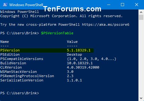 How to Check Version of PowerShell に対する画像結果