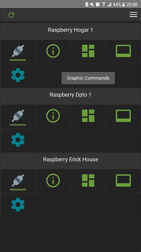 Device Manager Command に対する画像結果