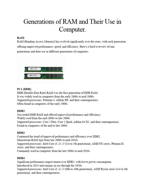 Timeline Graph of Types of Ram に対する画像結果