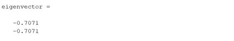 Eigenvector MATLAB に対する画像結果