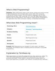Web Programming Definitom-க்கான படிம முடிவு