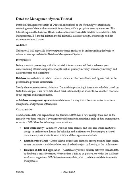 Image result for Database Management System Tutorial