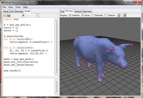 Python 3D Model に対する画像結果
