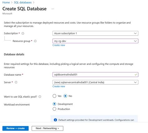 Toradh íomhá ar Set Up Azure SQL Database