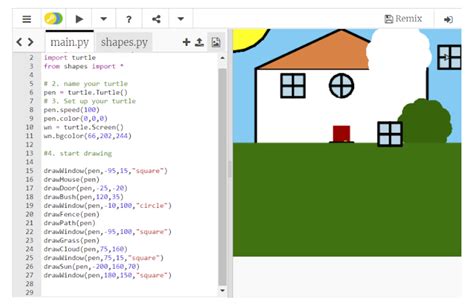 Image result for Drawing a House Using Turtle Python