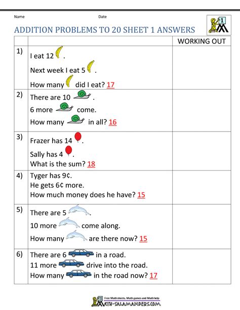 Résultat d’images pour Addition Problems