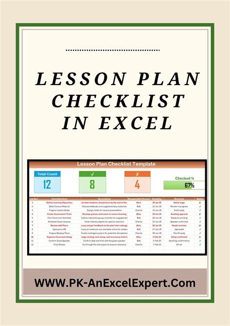 Image result for Lessons List in Excel