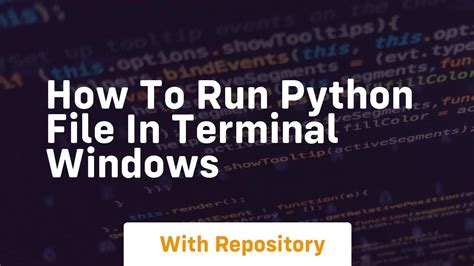 How to Run a File in Python に対する画像結果