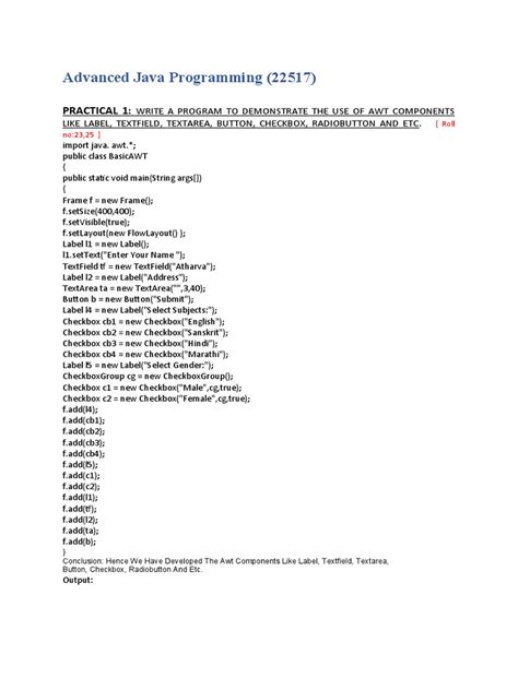 Image result for Practical Implementation of Java