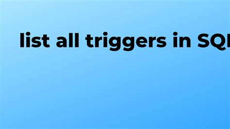 Bildergebnis für SQL Server Trigger Icon