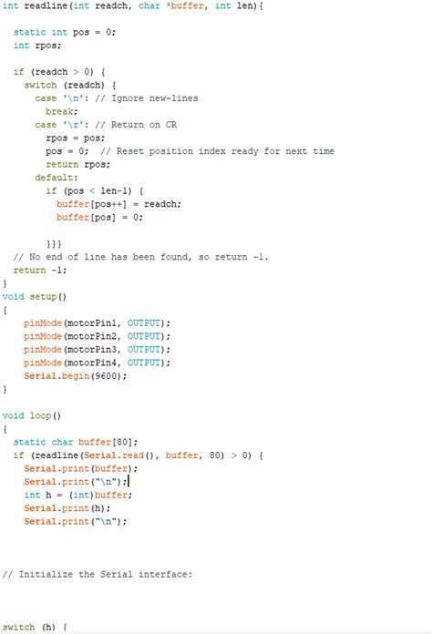 Toradh íomhá ar Switch Statement Arduino