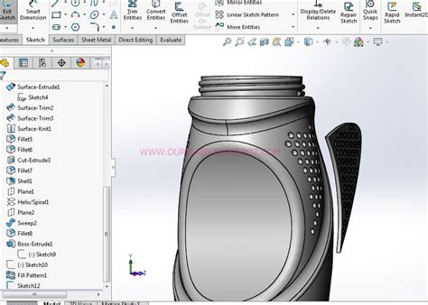 تصویر کا نتیجہ برائے Plastic Modeling SolidWorks
