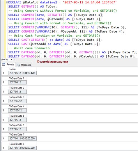 Afbeeldingsresultaten voor Date Part SQL Server