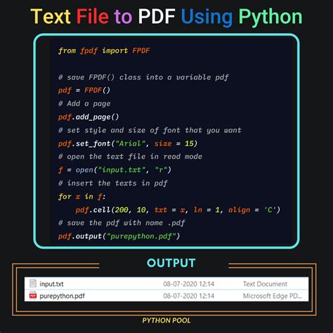 How to Convert Python File to PDF に対する画像結果
