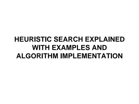 Image result for Heuristic Search Example