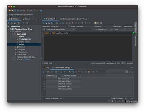 SQL Views に対する画像結果