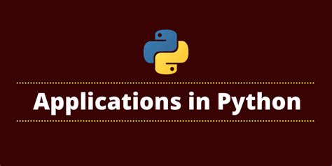Applications of Python に対する画像結果