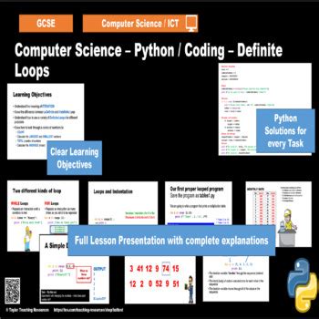 Toradh íomhá ar Definite Loop in Python