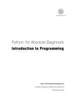 Image result for Python for Absolute Beginners PDF
