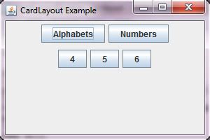 Card Layout Java-साठीचा प्रतिमा निकाल