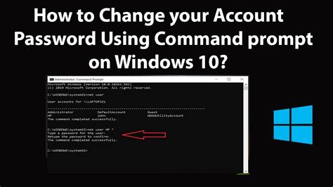 Image result for Change Password Net User Command